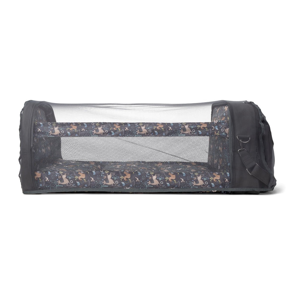 Bizzi Growin Baby Travel Crib Changing Bag - Vegan Black - POD ® - Baby&More