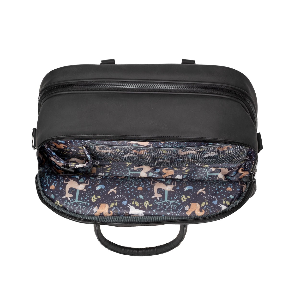 Bizzi Growin Baby Travel Crib Changing Bag - Vegan Black - POD ® - Baby&More