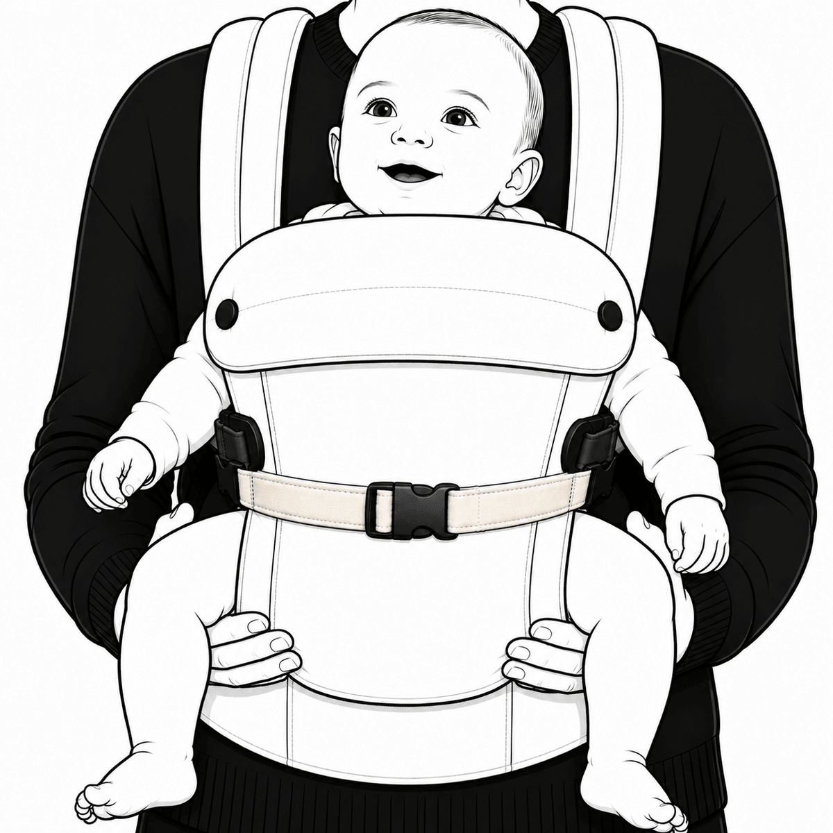 Bizzi Growin Nomad Cinch Belt - Forward Facing Carrying Accessory - HEXA - Baby&More