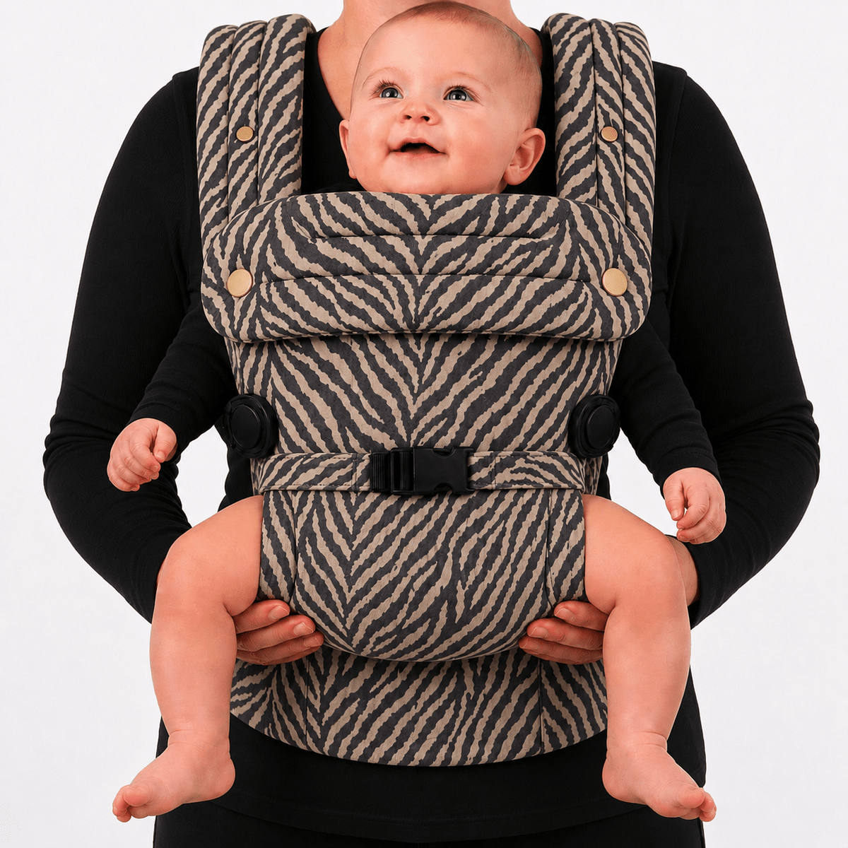Bizzi Growin Nomad Cinch Belt - Forward Facing Carrying Accessory - Zebrano - Baby&More