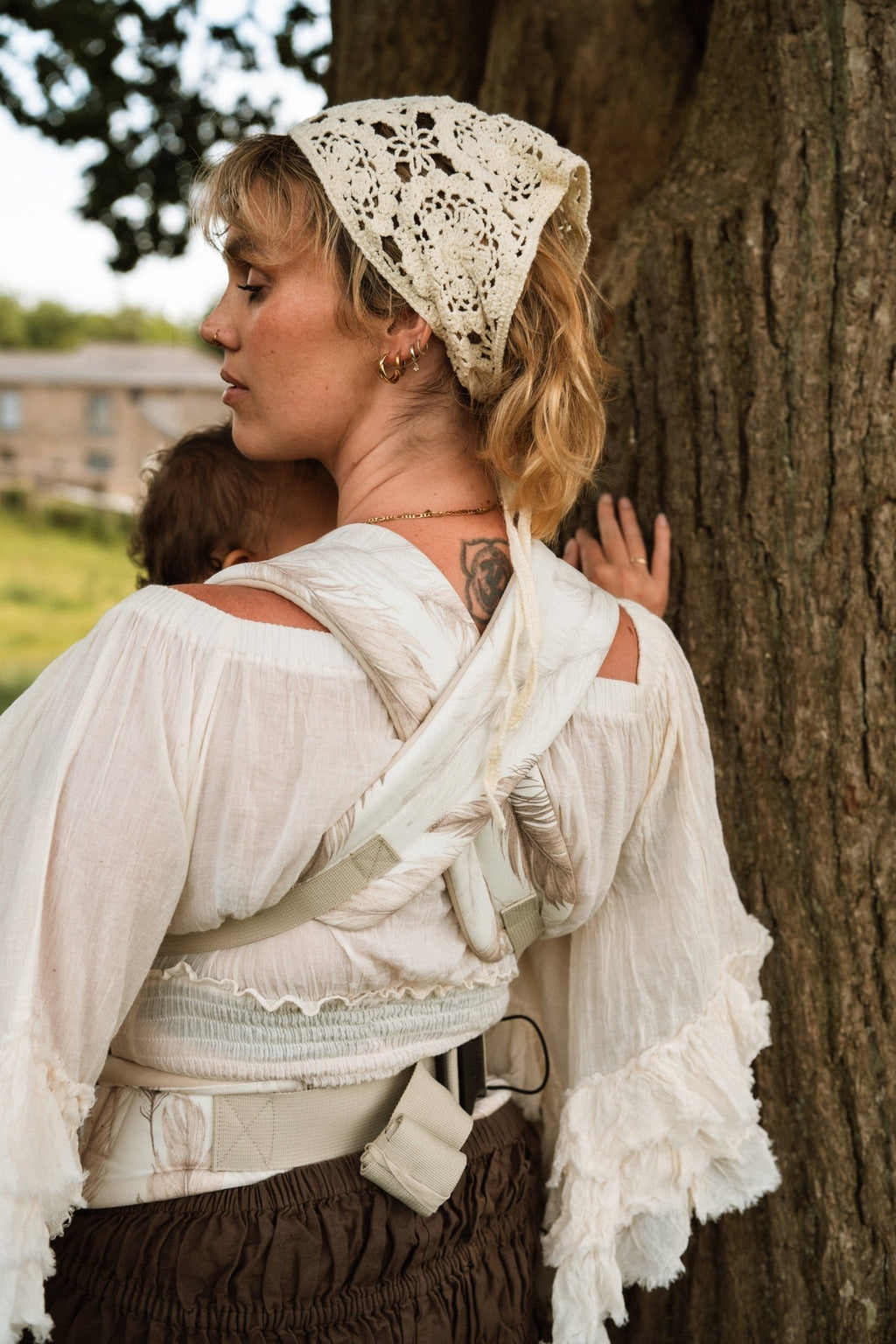 Bizzi Growin Nomad Pure Organic Baby Carrier - Feather Haze - Baby&More