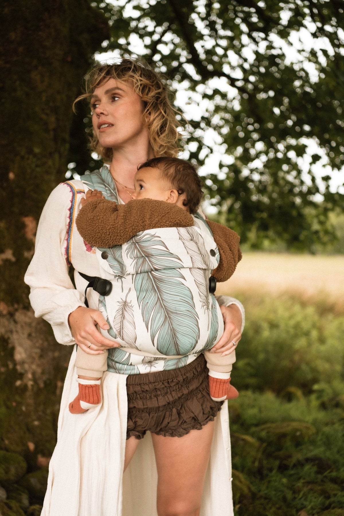 Bizzi Growin Nomad Pure Organic Baby Carrier - Wild Plume - Baby&More