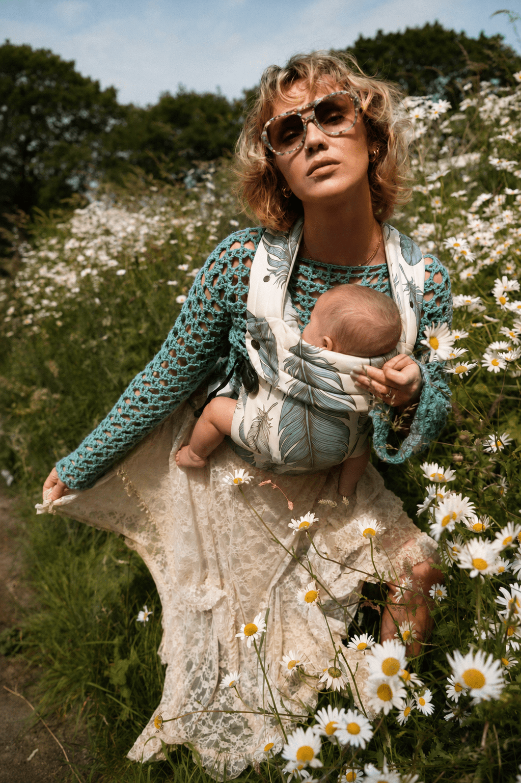 Bizzi Growin Nomad Pure Organic Baby Carrier - Wild Plume - Baby&More