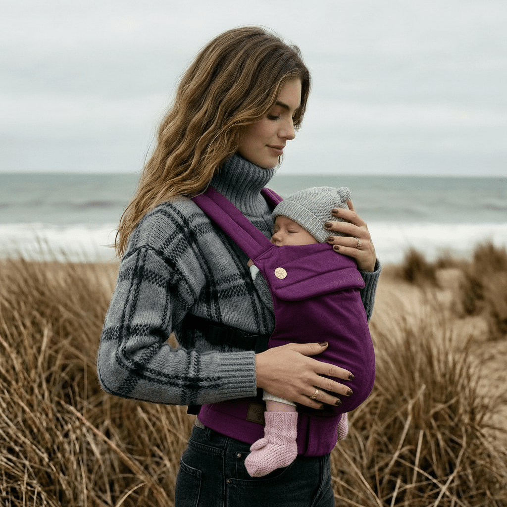 Bizzi Growin Velvet Baby Carrier - Berry Kiss - Baby&More