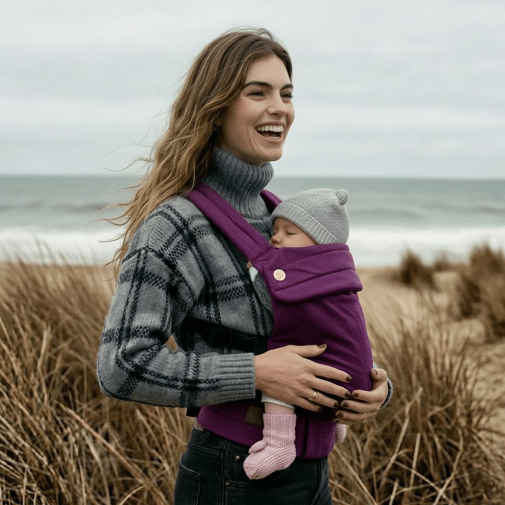 Bizzi Growin Velvet Baby Carrier - Berry Kiss - Baby&More