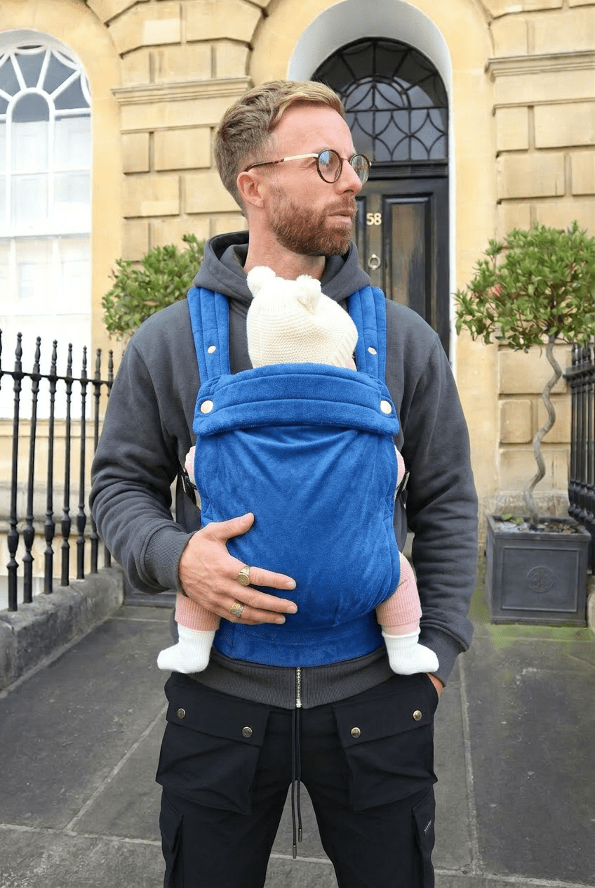 Bizzi Growin Velvet Baby Carrier - True Blue - Baby&More