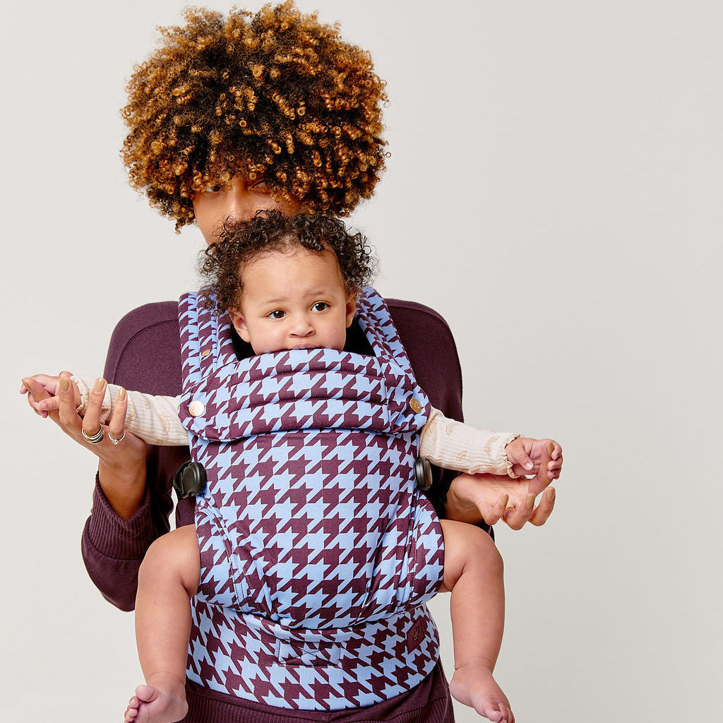 Nomad Air Houndstooth Baby Carrier - Harlow Lavender Blue