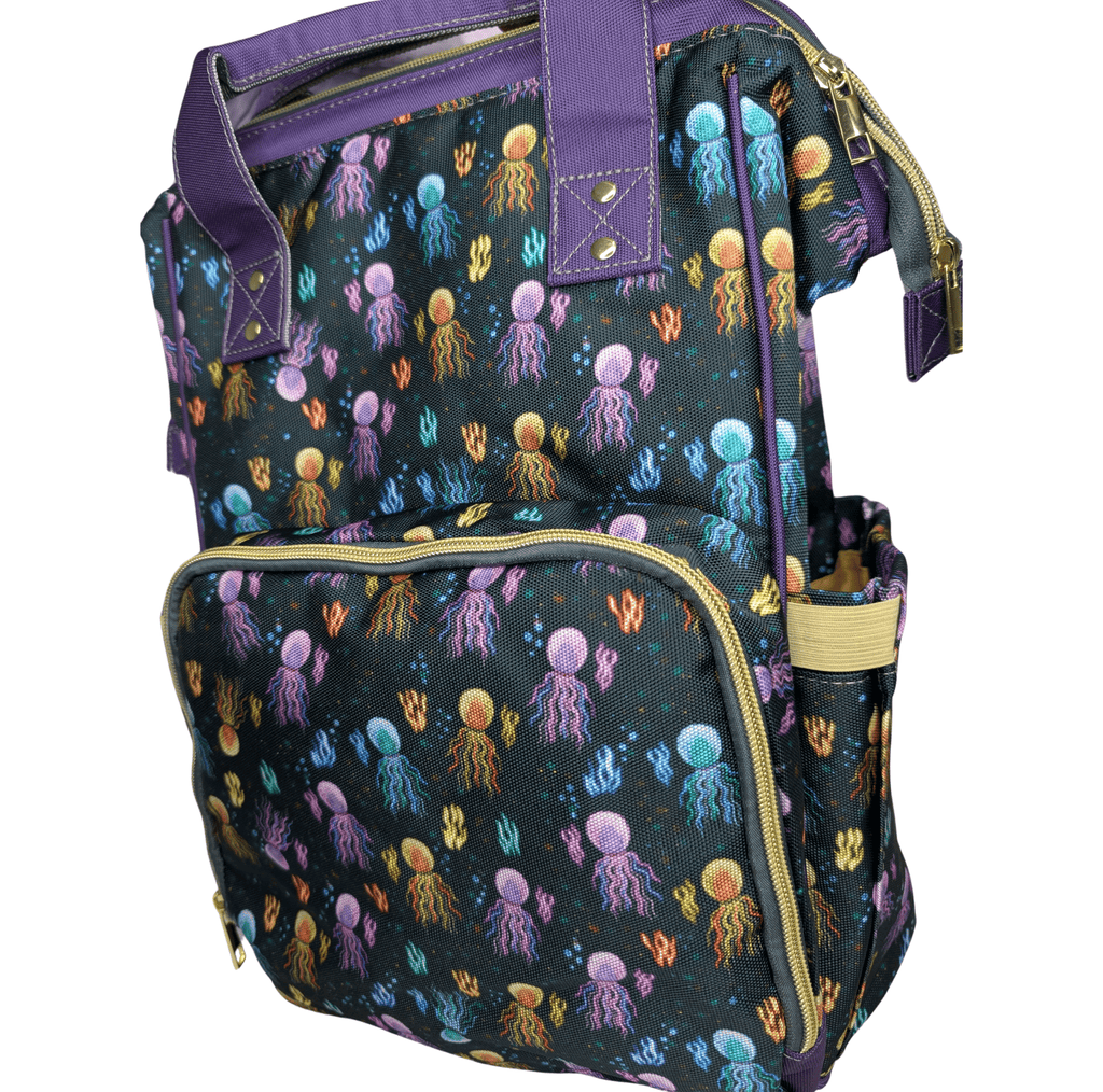 Green Cheeks Baby Changing Backpack - Squidding Around