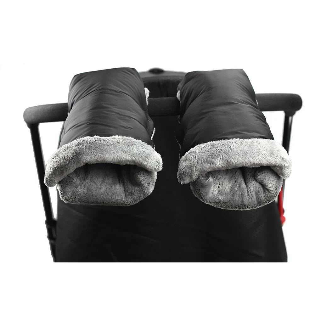 Black Waterproof Gloves / Mittens for Pushchair - Pair - Baby&More