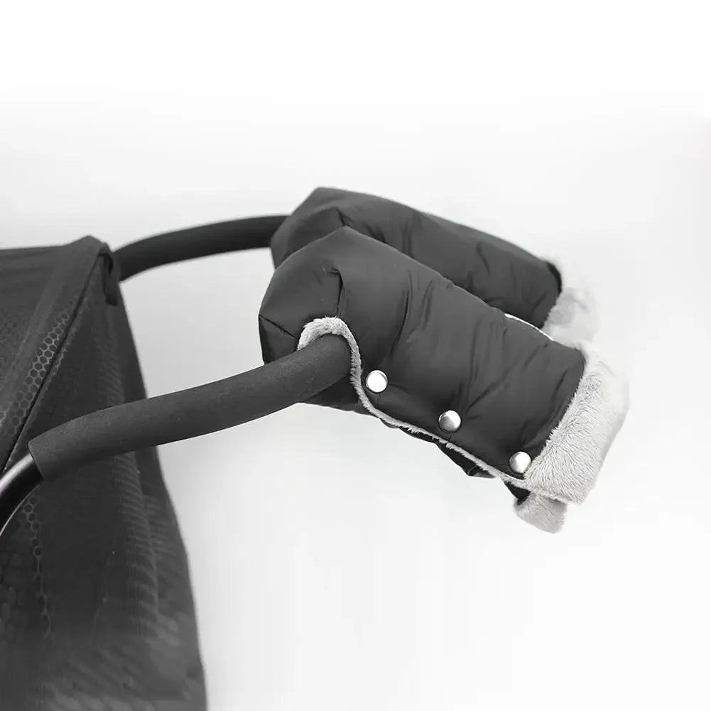 Black Waterproof Gloves / Mittens for Pushchair - Pair - Baby&More