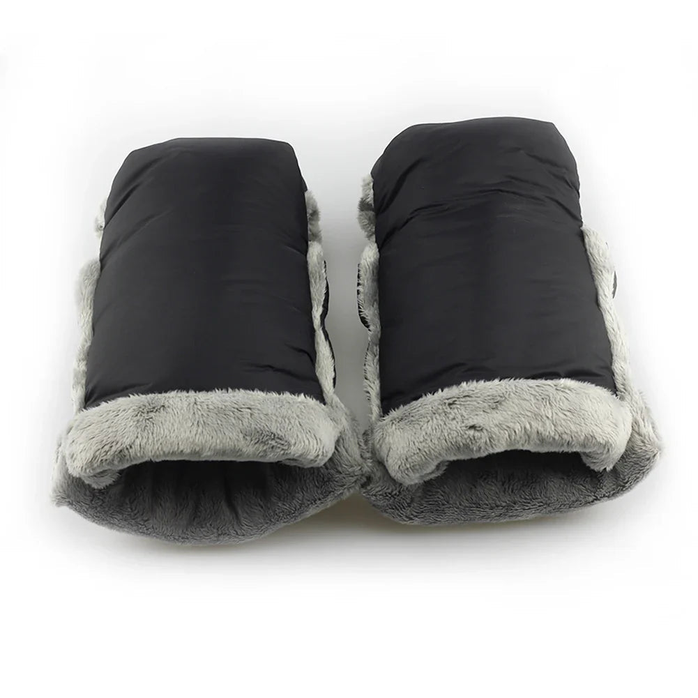 Black Waterproof Gloves / Mittens for Pushchair - Pair - Baby&More