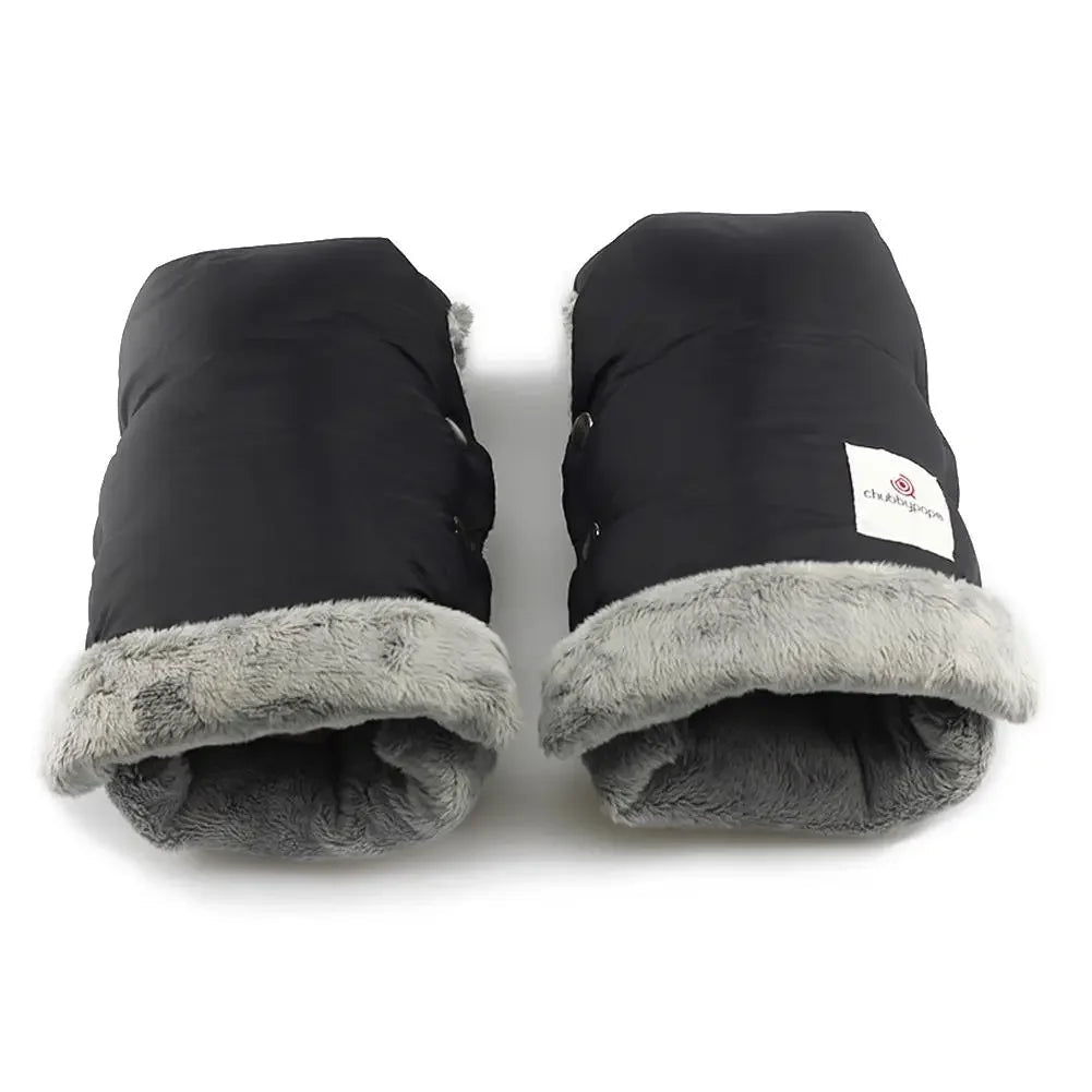 Black Waterproof Gloves / Mittens for Pushchair - Pair - Baby&More