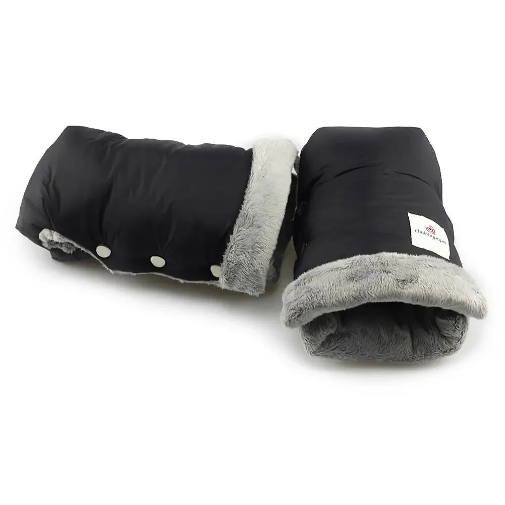 Black Waterproof Gloves / Mittens for Pushchair - Pair - Baby&More