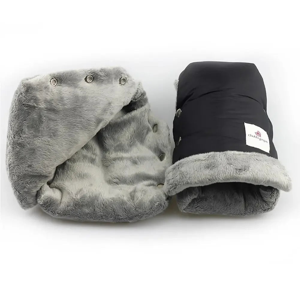 Black Waterproof Gloves / Mittens for Pushchair - Pair - Baby&More