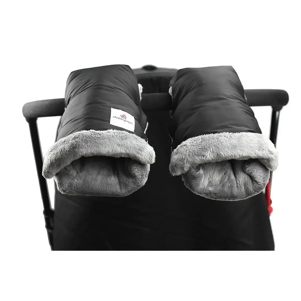 Black Waterproof Gloves / Mittens for Pushchair - Pair - Baby&More