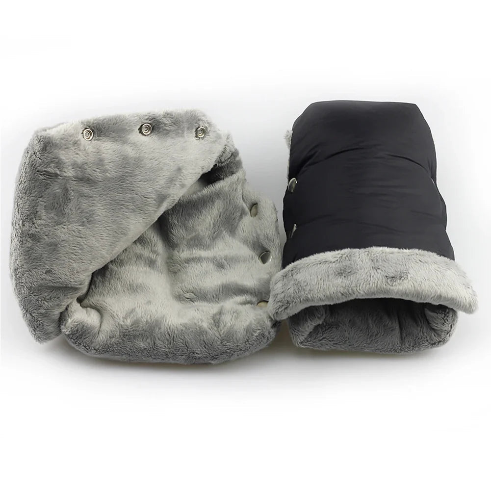 Black Waterproof Gloves / Mittens for Pushchair - Pair - Baby&More