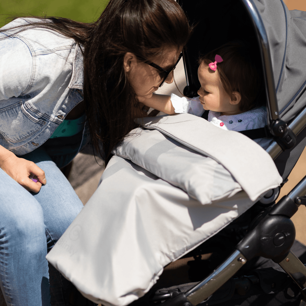 BlinkyWarm - Universal All Season Buggy Rain Cover / Footmuff - Silver - Baby&More
