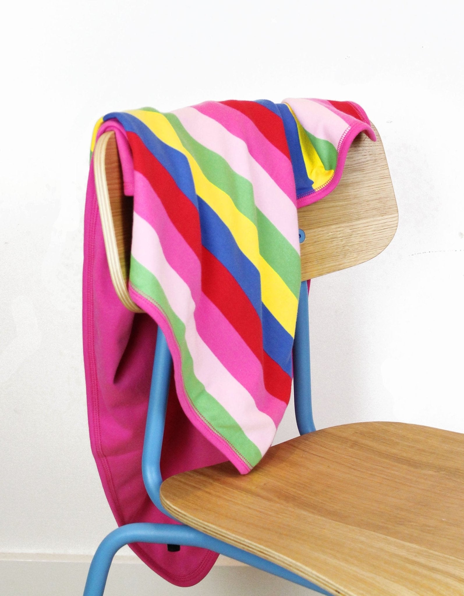 Toby Tiger Organic Blanket - Pink Stripe