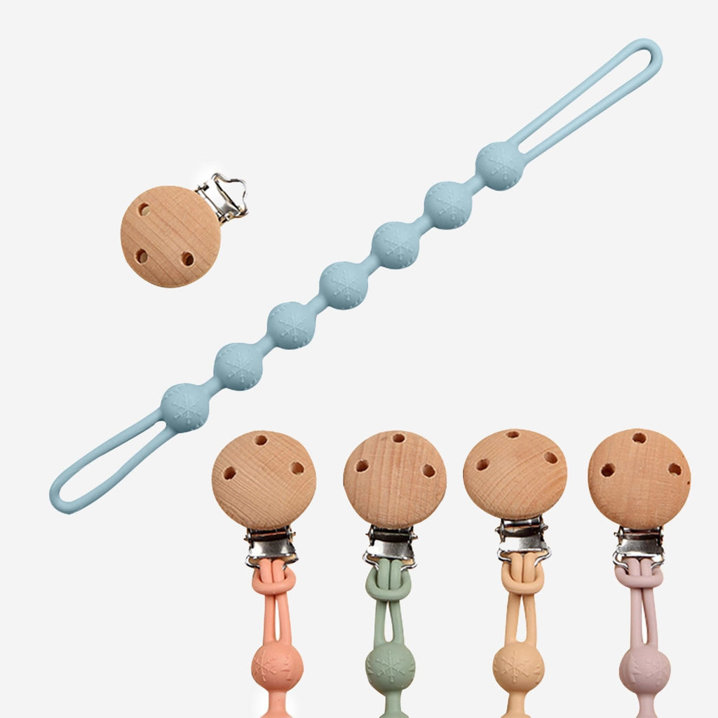 Bloom Bambini Baby Pacifier Clip and Teether in Blue - Baby&More