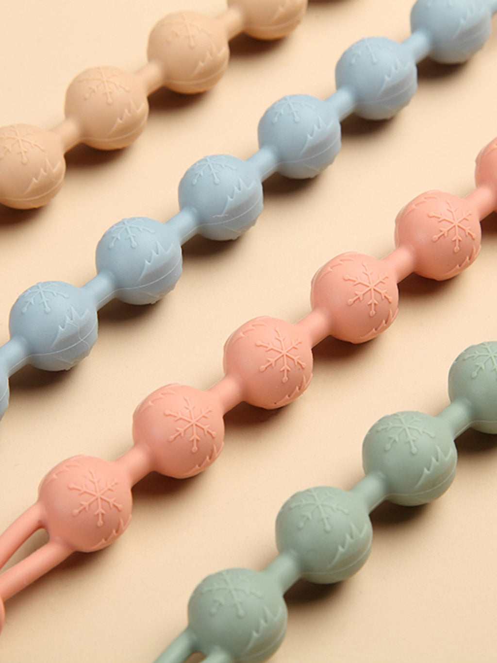 Bloom Bambini Baby Pacifier Clip and Teether in Peach - Baby&More