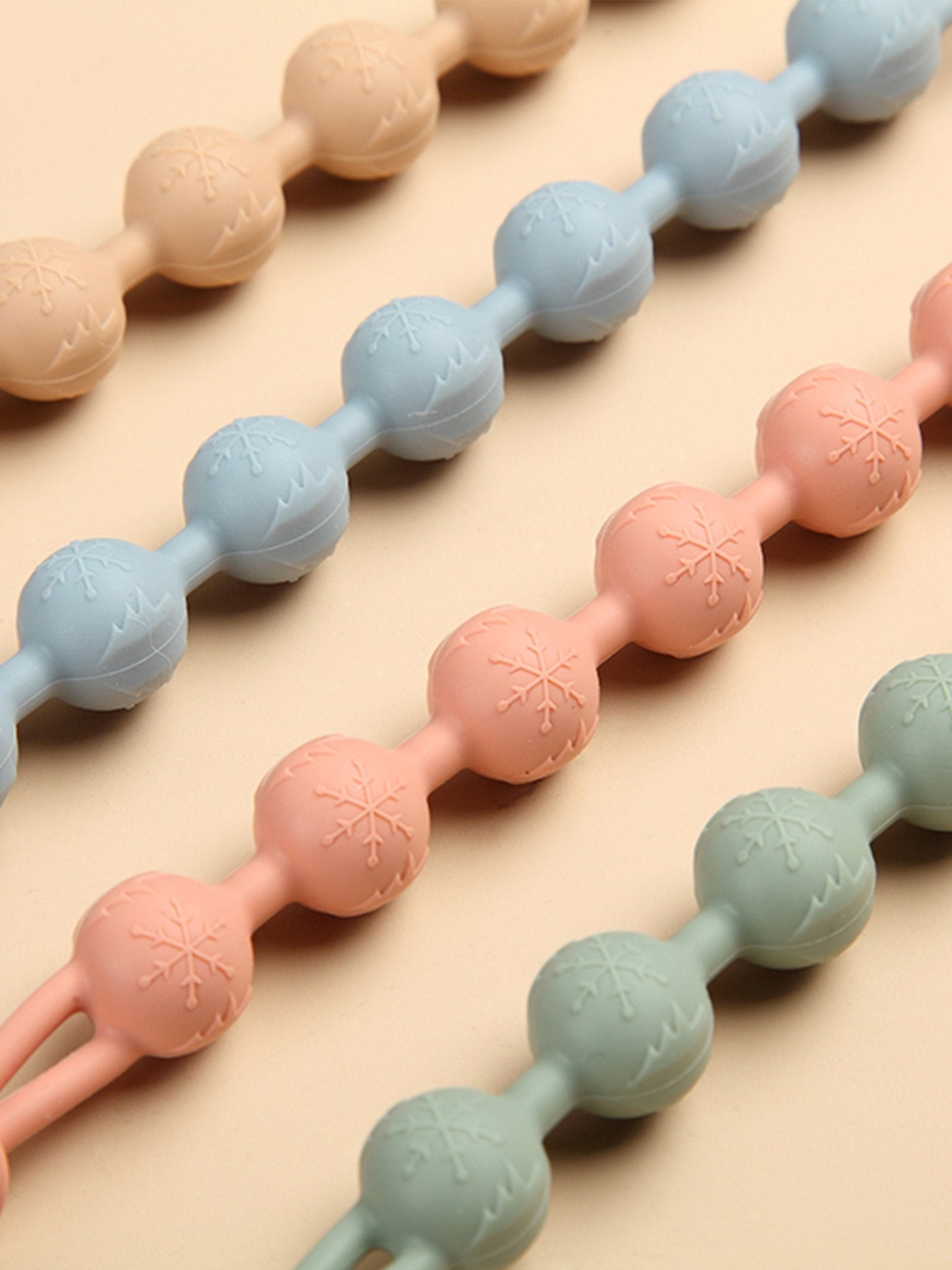 Bloom Bambini Baby Pacifier Clip and Teether in Peach - Baby&More