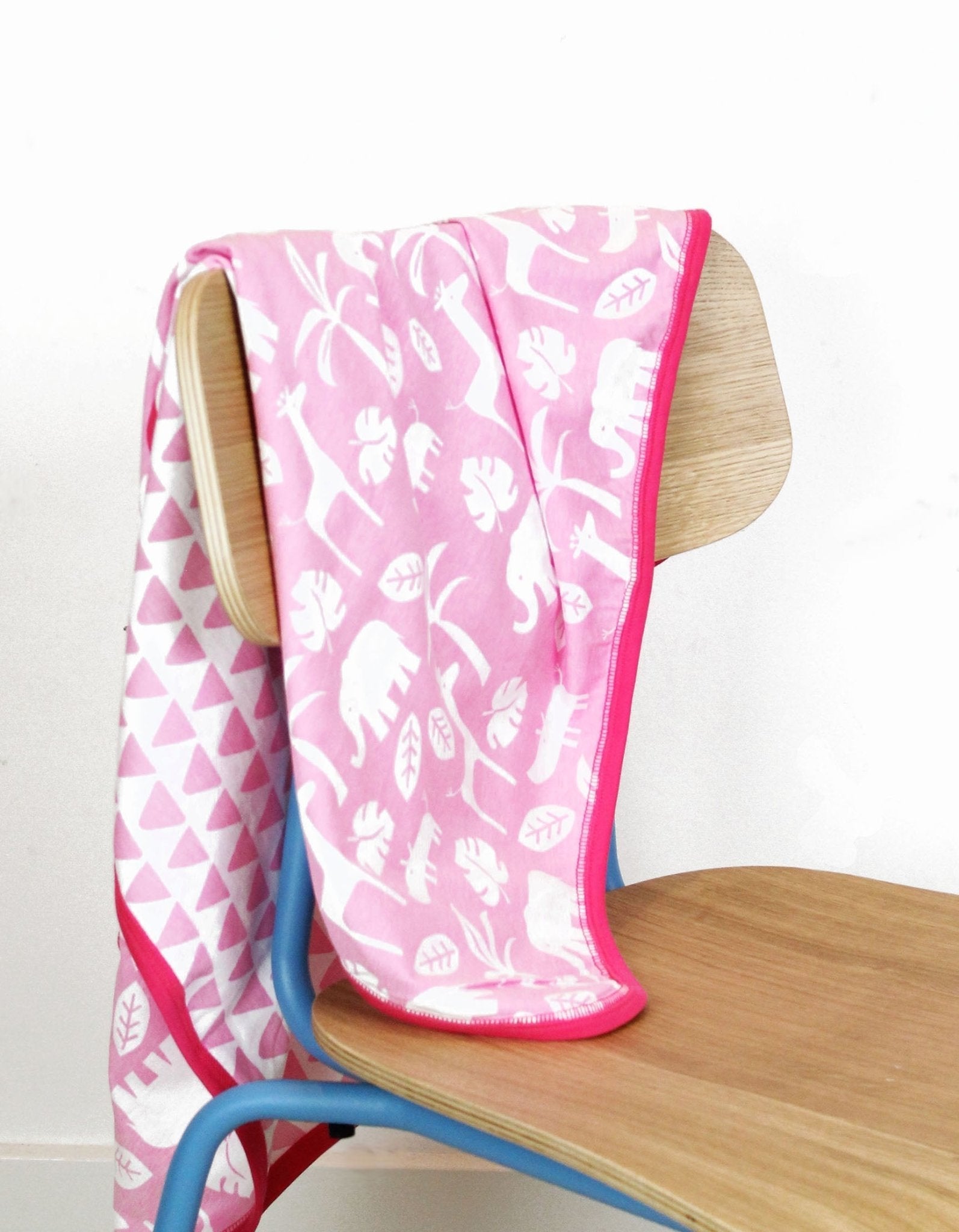 Toby Tiger Organic Blanket - Pink Jungle