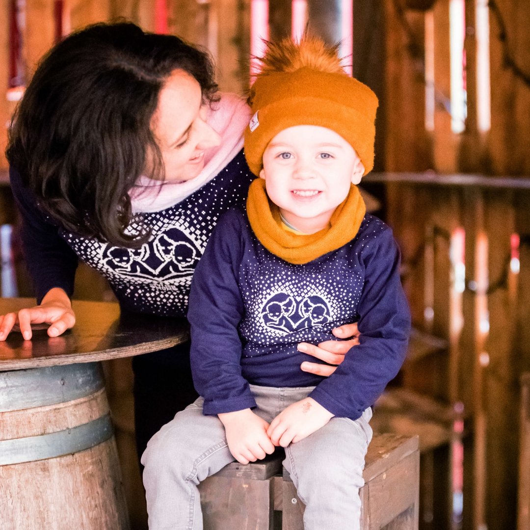 Milkymoon Child's Long Sleeved T-Shirt - Blue Heart