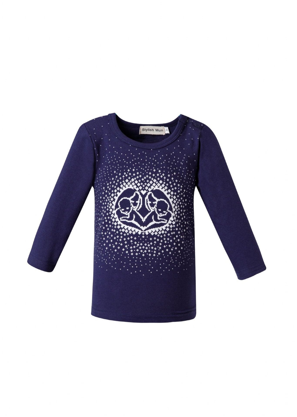 Milkymoon Child's Long Sleeved T-Shirt - Blue Heart