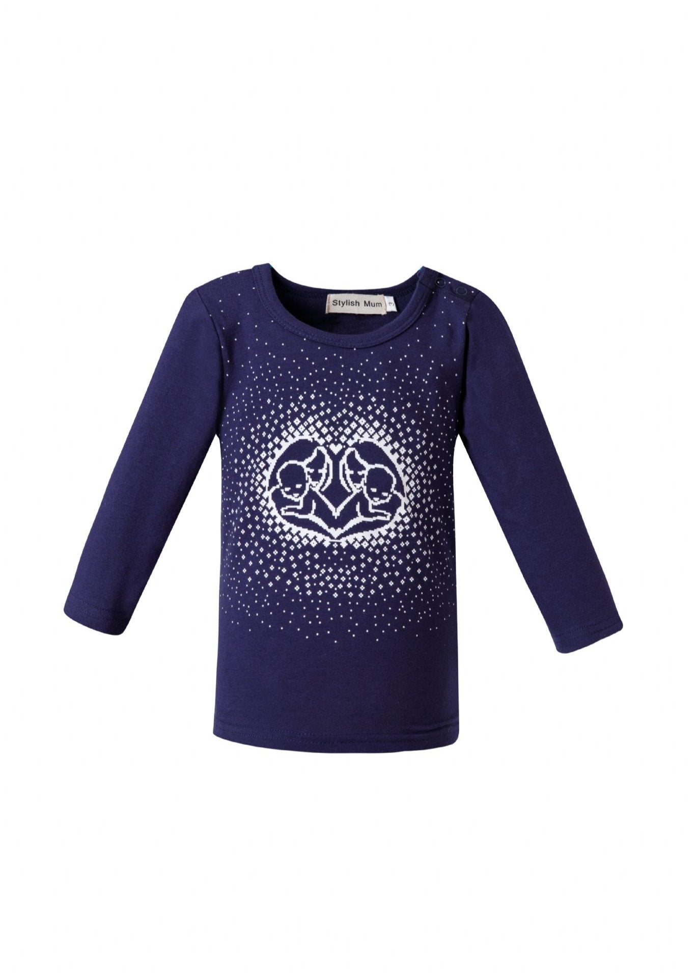 Milkymoon Child's Long Sleeved T-Shirt - Blue Heart