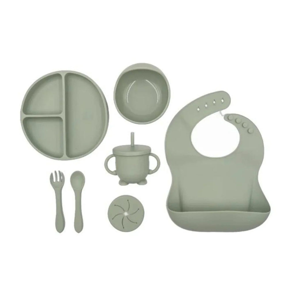 BLW Essentials Silicone Feeding Set - Sage - Baby&More