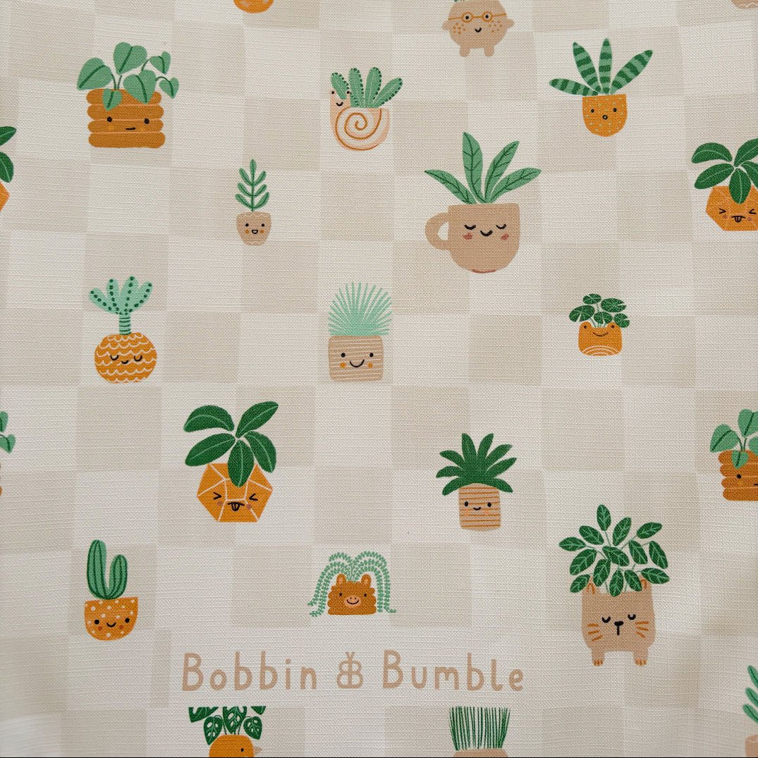 Bobbin and Bumble Anti - Roll Wedge Baby Changing Mat - Pot Plants - Baby&More
