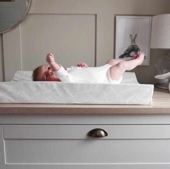 Bobbin and Bumble Anti - Roll Wedge Changing Mat - Gold Leaves - Baby&More