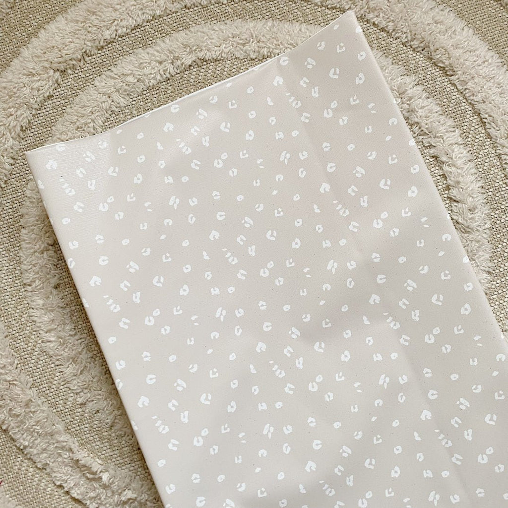 Bobbin and Bumble Anti - Roll Wedge Changing Mat - Sand Animal Print - Baby&More