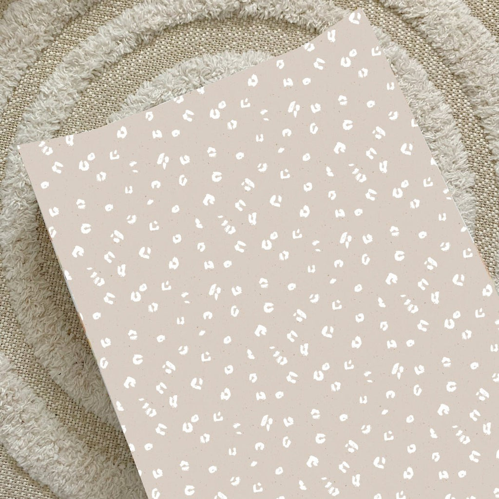 Bobbin and Bumble Anti - Roll Wedge Changing Mat - Sand Animal Print - Baby&More