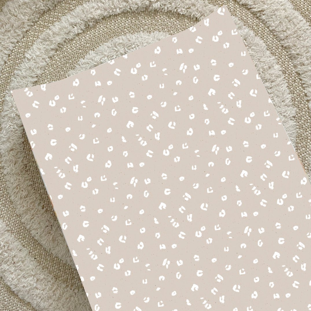 Bobbin and Bumble Anti - Roll Wedge Changing Mat - Sand Animal Print - Baby&More