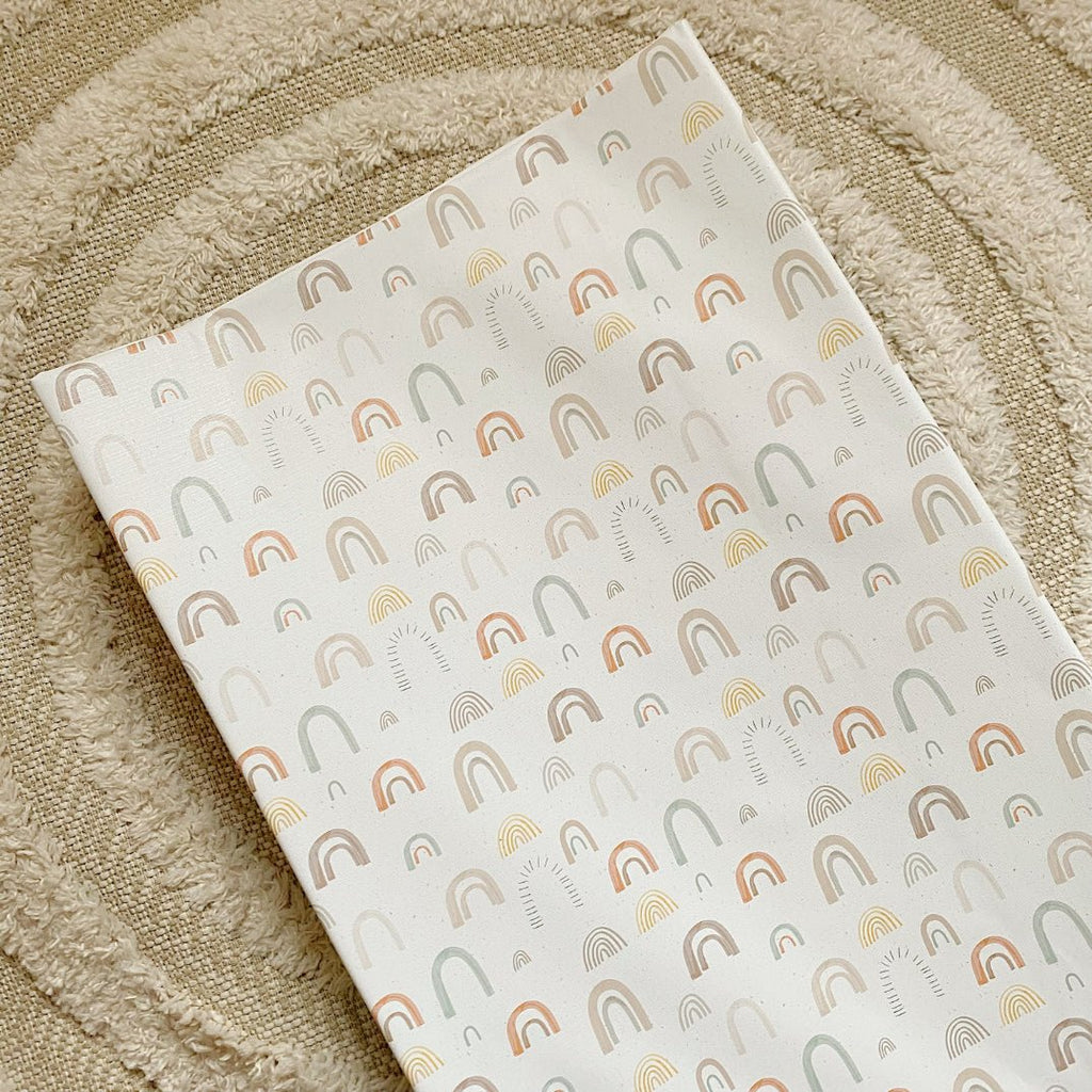 Bobbin and Bumble Anti - Roll Wedge Changing Mat - Unisex Abstract Rainbow - Baby&More