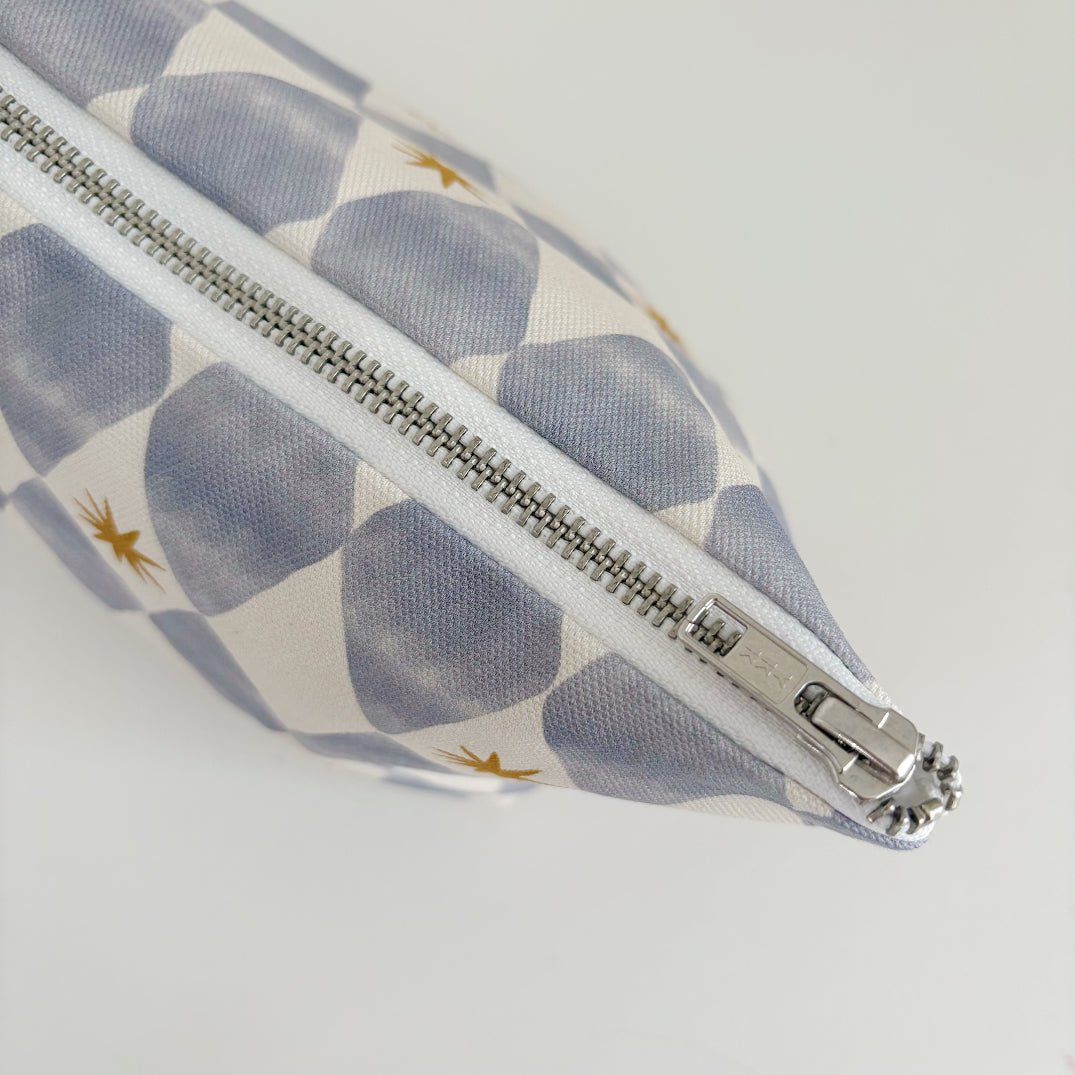 Bobbin and Bumble Nappy Wallet / Bag - Blue Harlequin - Baby&More