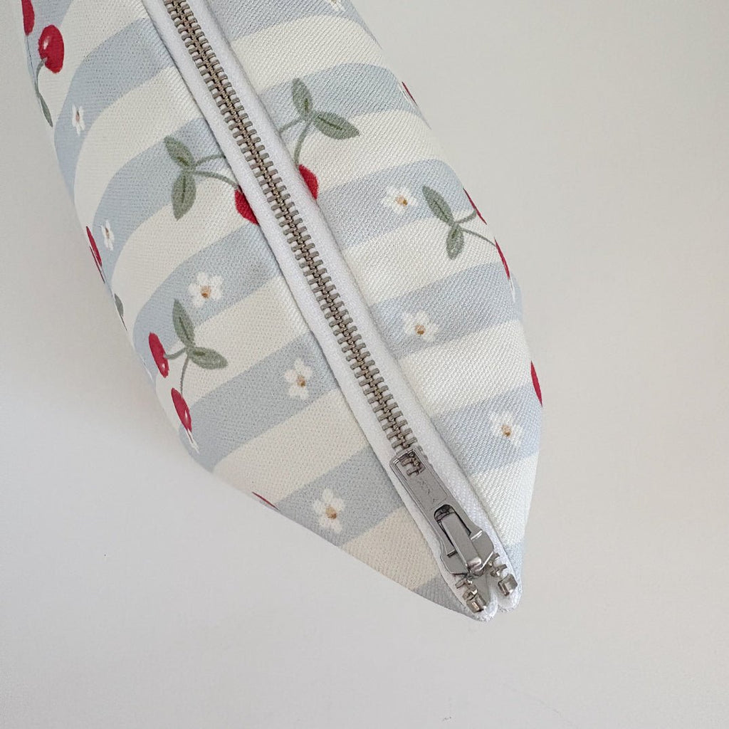 Bobbin and Bumble Nappy Wallet / Bag - Cherry Stripe - Baby&More