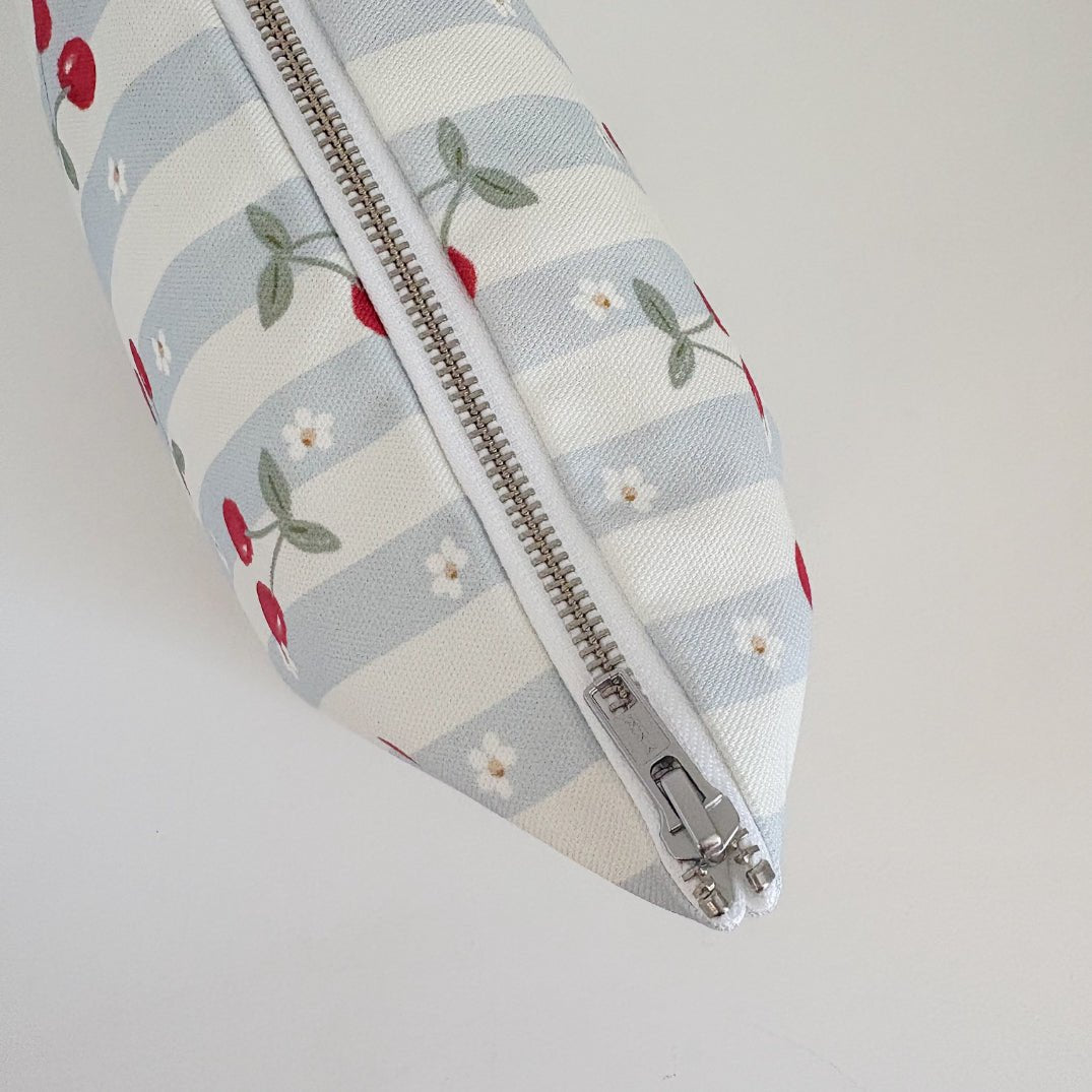 Bobbin and Bumble Nappy Wallet / Bag - Cherry Stripe - Baby&More