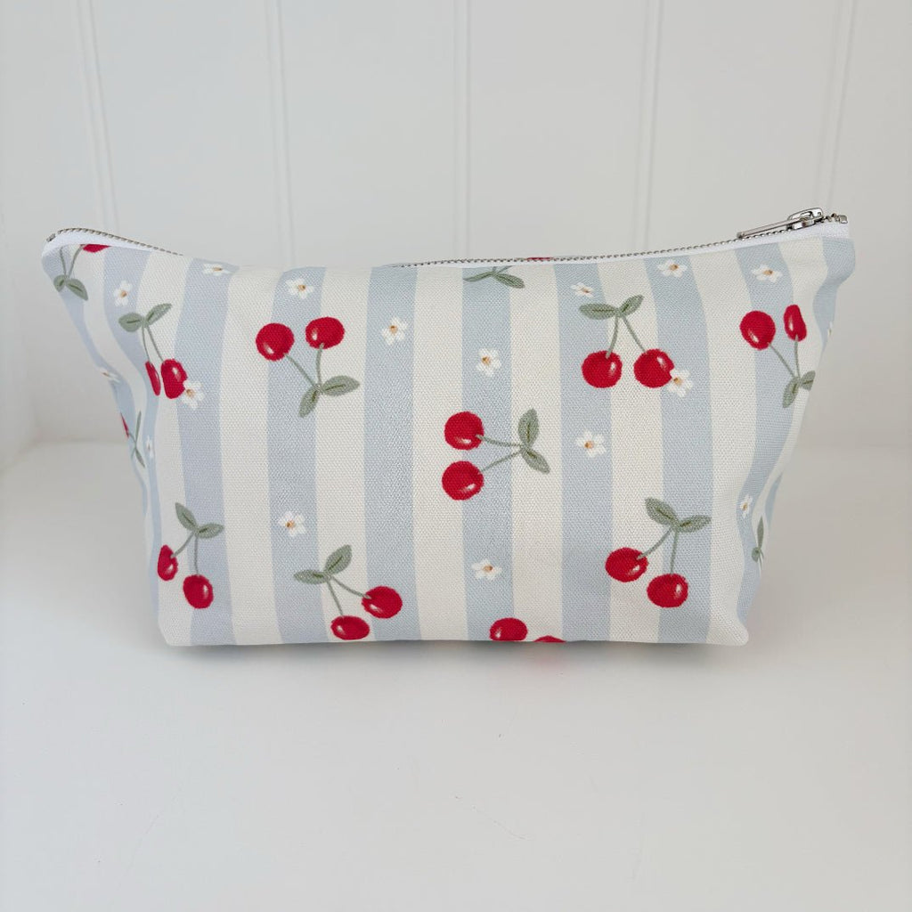 Bobbin and Bumble Nappy Wallet / Bag - Cherry Stripe - Baby&More