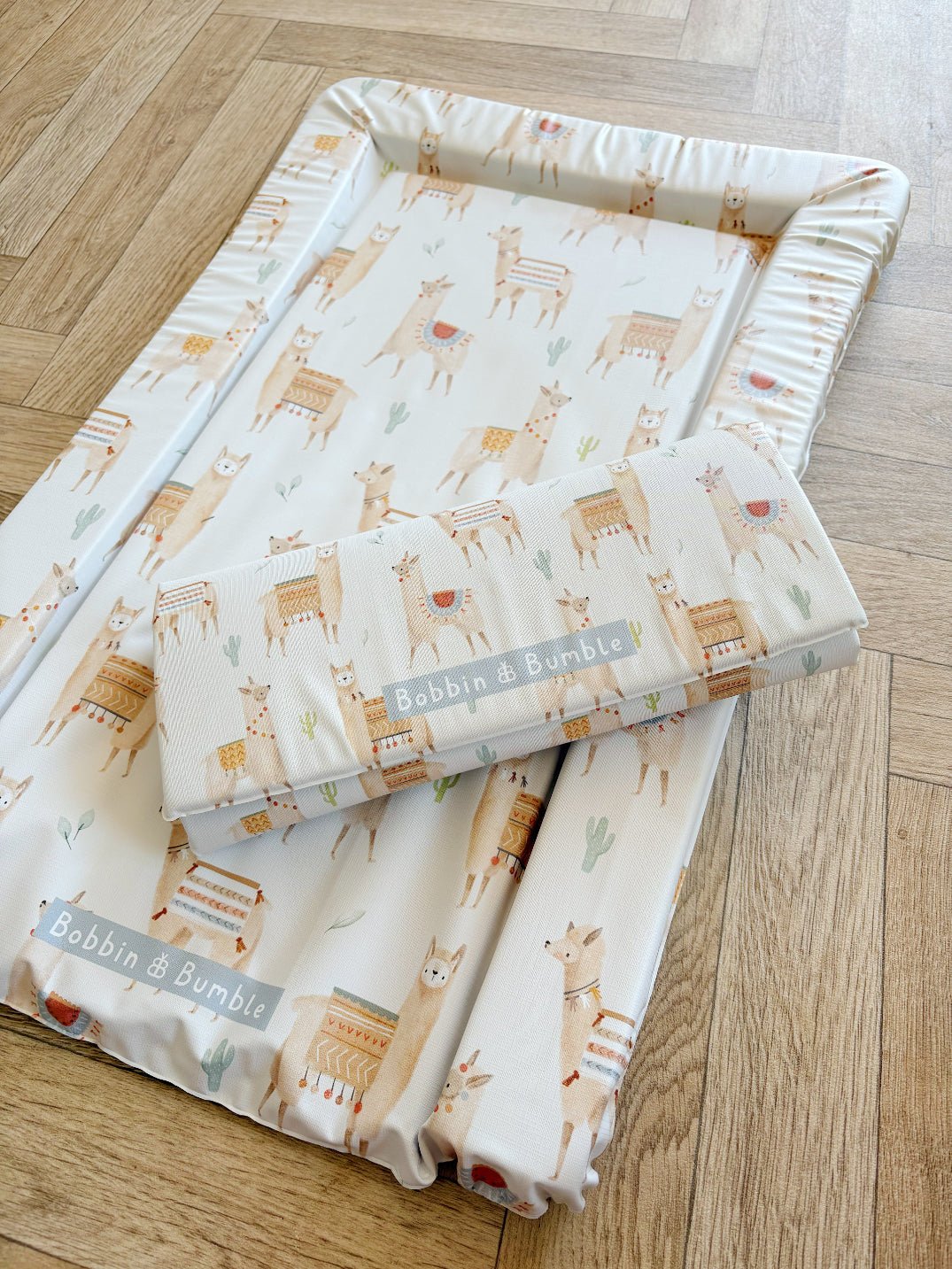 Bobbin and Bumble Standard Changing Mat - Alpacas - Baby&More