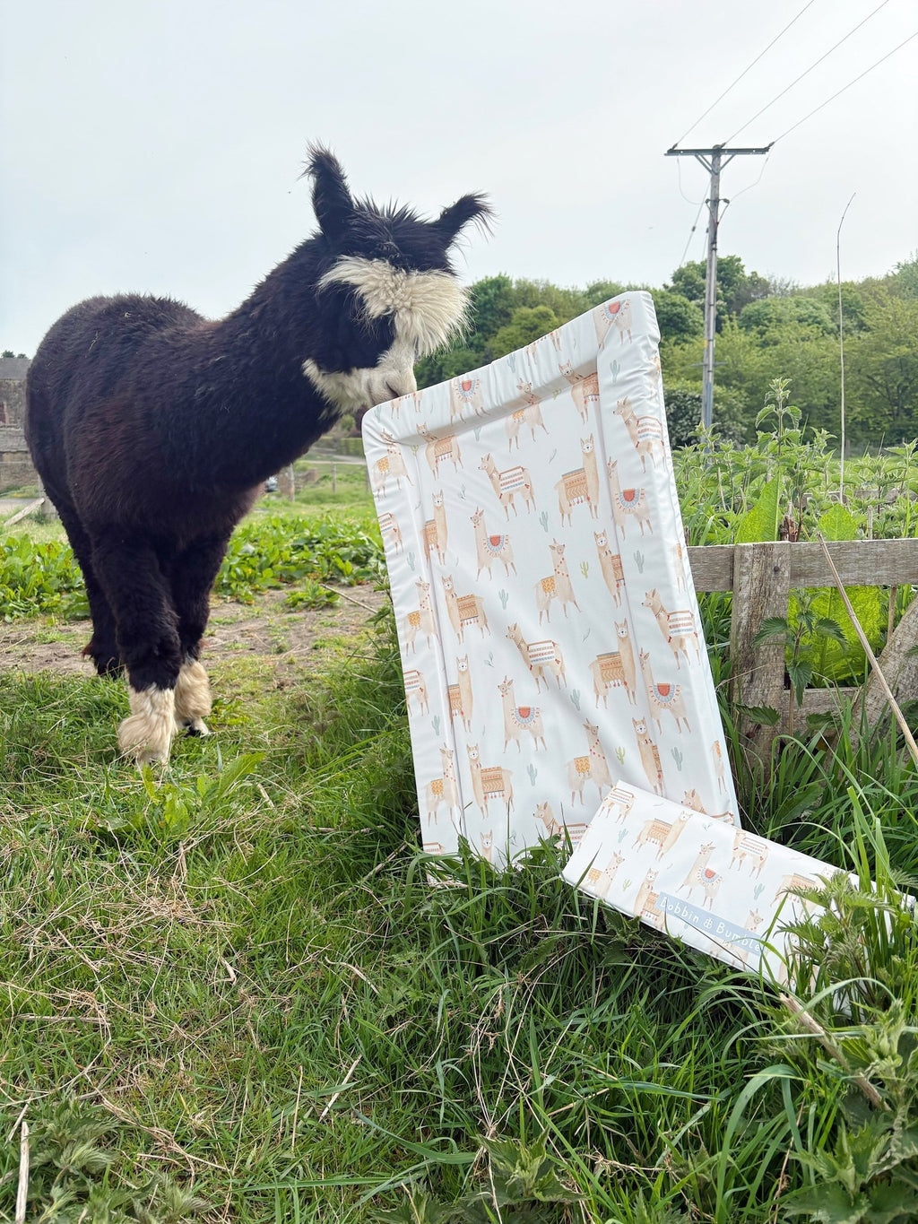 Bobbin and Bumble Standard Changing Mat - Alpacas - Baby&More