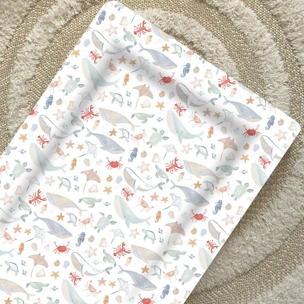 Bobbin and Bumble Standard Changing Mat - Deep Blue Sea - Baby&More