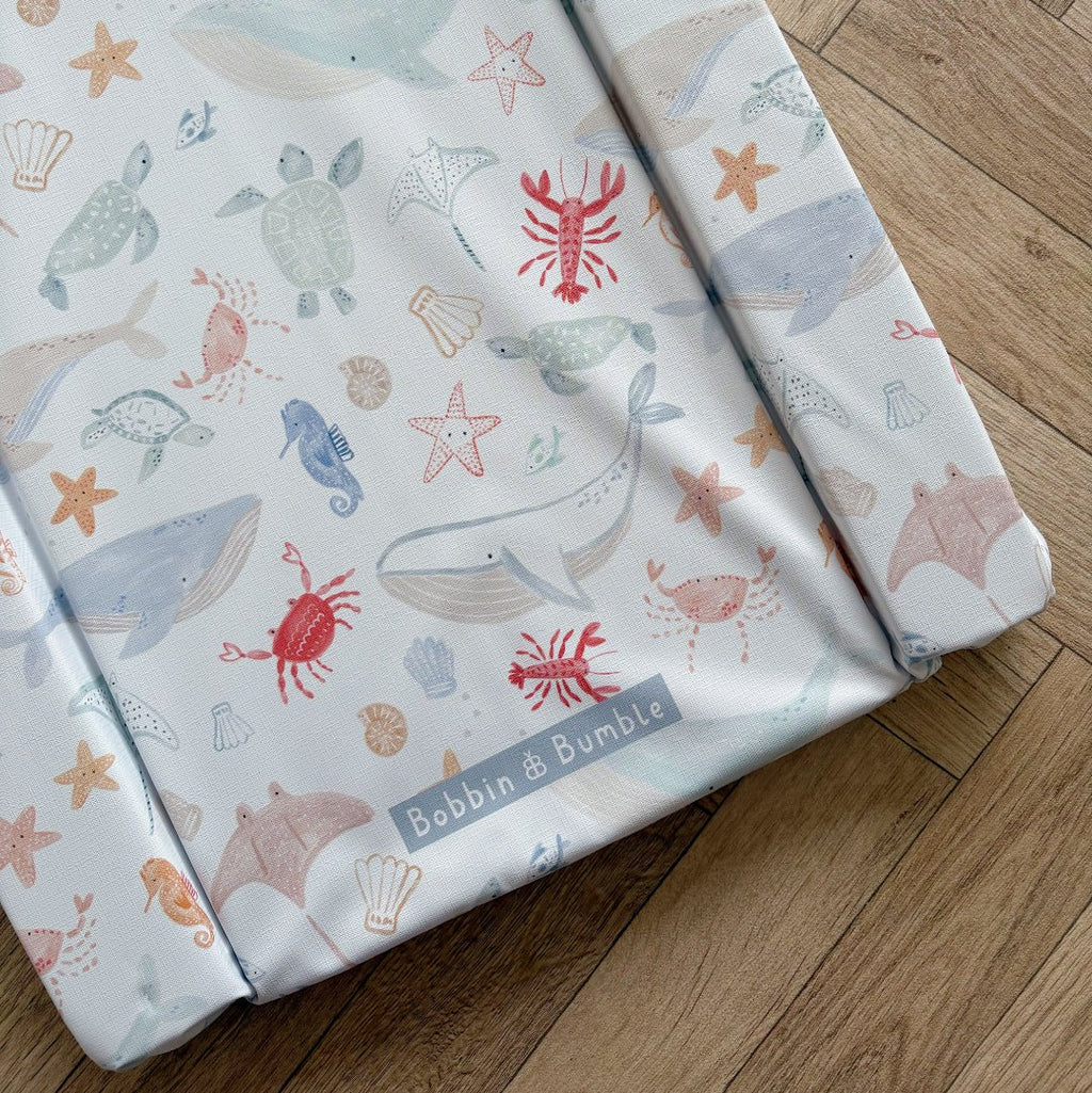 Bobbin and Bumble Standard Changing Mat - Deep Blue Sea - Baby&More