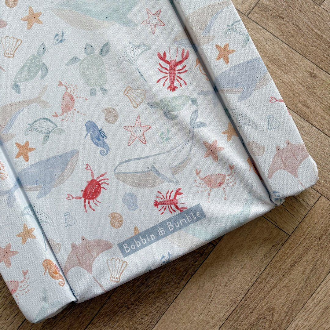 Bobbin and Bumble Standard Changing Mat - Deep Blue Sea - Baby&More