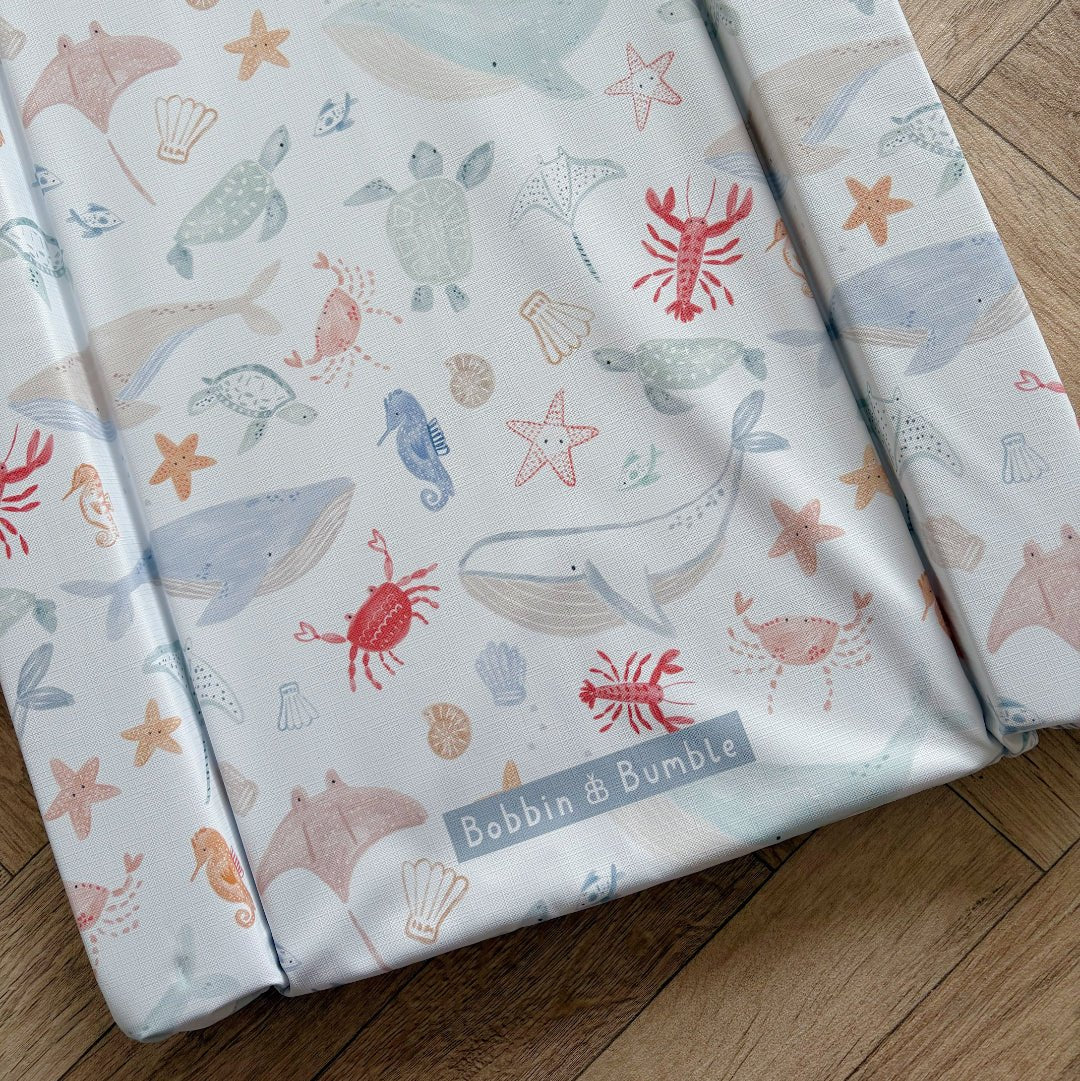 Bobbin and Bumble Standard Changing Mat - Deep Blue Sea - Baby&More