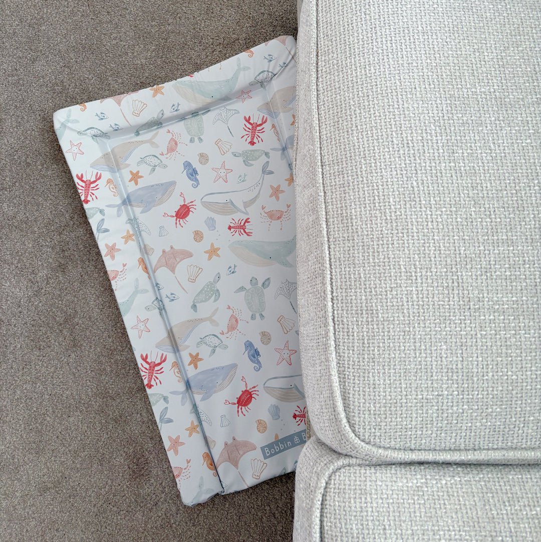 Bobbin and Bumble Standard Changing Mat - Deep Blue Sea - Baby&More