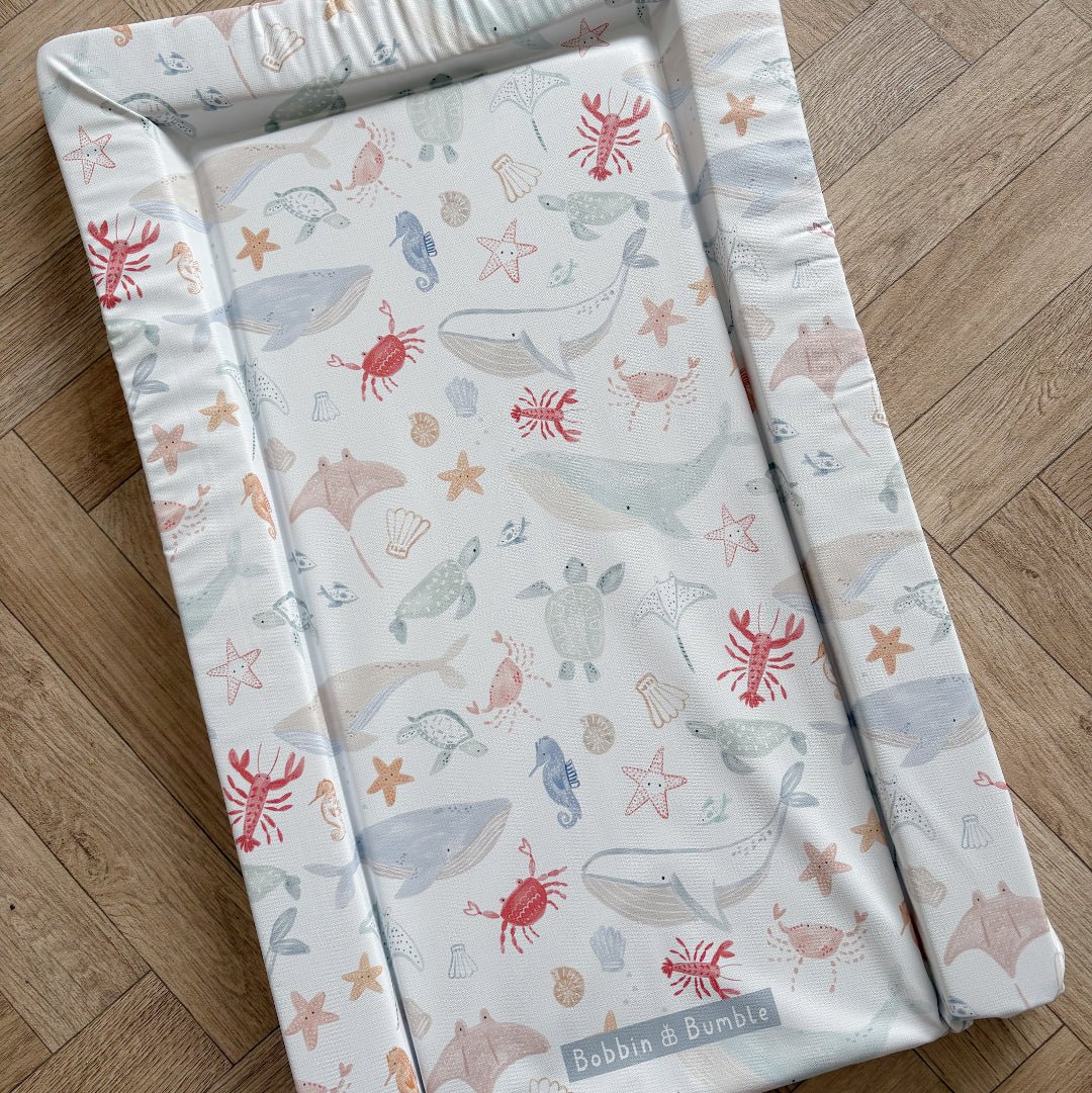Bobbin and Bumble Standard Changing Mat - Deep Blue Sea - Baby&More