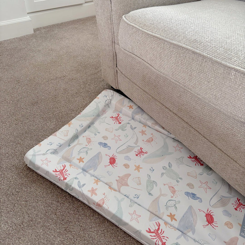 Bobbin and Bumble Standard Changing Mat - Deep Blue Sea - Baby&More
