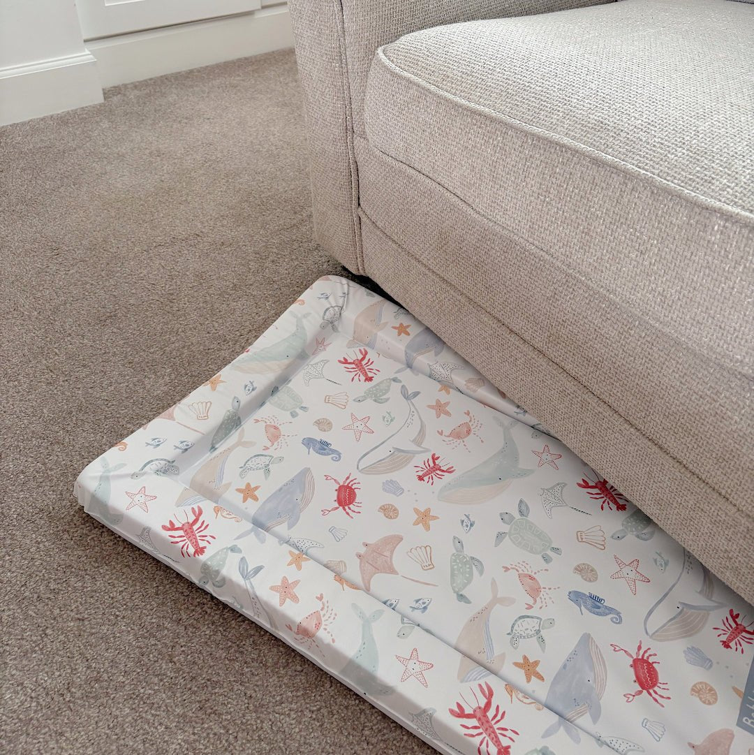 Bobbin and Bumble Standard Changing Mat - Deep Blue Sea - Baby&More